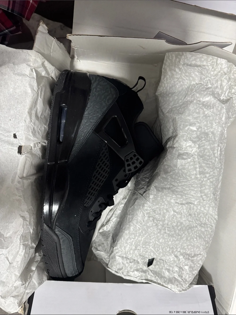 Jordan Men's Retro Black Sneakers with Subtle Gray Accents